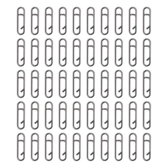 KUFptva 50Pcs Link Split Rings Power Fishing Clip Connector Fishing Clip Connector Speed Clip Fishing Tackle