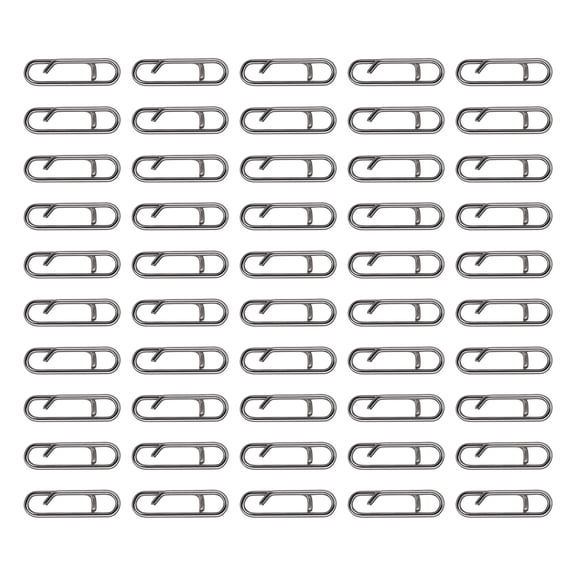 KUFptva 50Pcs Link Split Rings Power Fishing Clip Connector Fishing Clip Connector Speed Clip Fishing Tackle