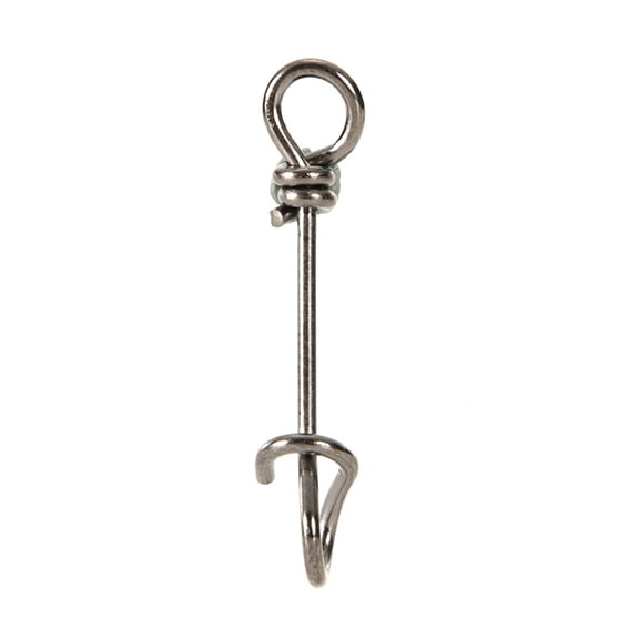 KUFptva 50Pcs Stainless Steel Fishing Clip Fly Fishing Quickly Release Fasteners Quick Baits Hook Connector Enduring