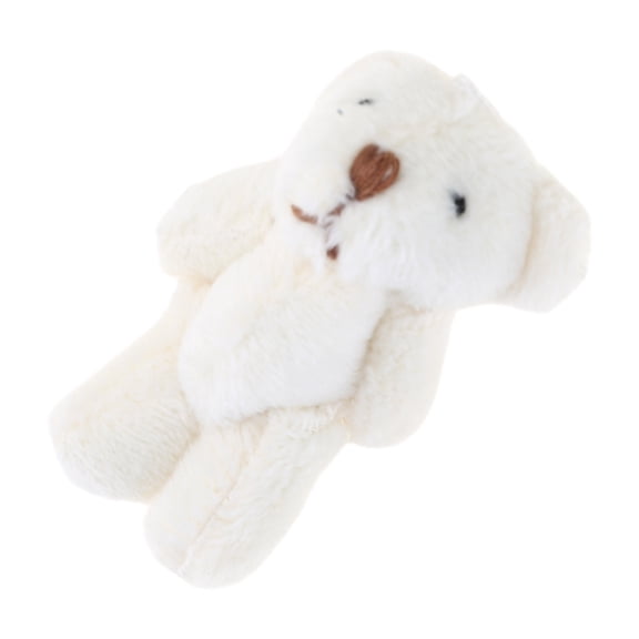 KUFptva 5PCS Mini Bear Plush Toy Lovely Joint Bear Doll Keyring Ornament Handbag Accessories Kids Party Props Cute Pendant