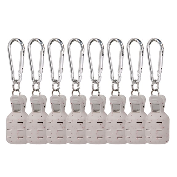 KUFptva 8Pcs Squid Jigs Baits Protector Squid Jigs Hook Protector Case Fishing Tool Squid Jigs Covers Protector with Carabiner