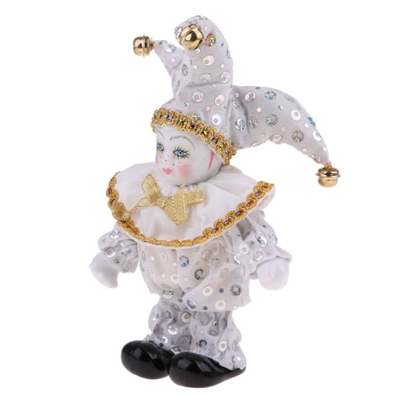 KUFptva Beautiful Triangel Doll Porcelain Doll Standing Model Delicate 8 Inch Porcelain Doll Figurine Table Desk Decors
