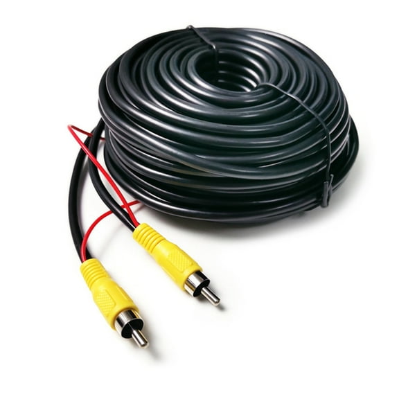 KUFptva Car Reverse Camera Video Cable Backup Camera Video Line with Detection Wire and Video Coupler Extension Wire