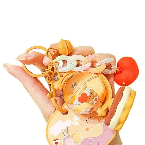 KUFptva Cartoon Bear Toy Keychain Kindergarten Giveaway Teacher Student Award For Boys Girls Wallet Bag Accessories