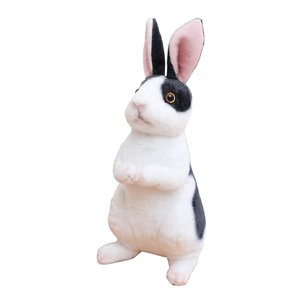 KUFptva Cute Realistic Rabbit Shape Couple Presents Sofa Ornament Luck ...