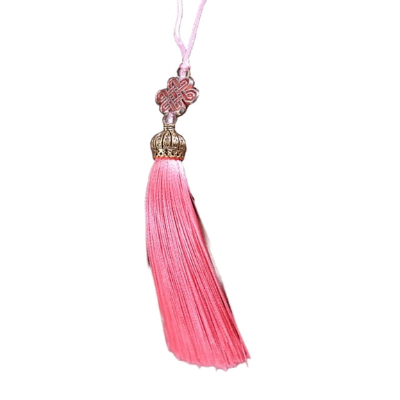 KUFptva Delicate Handwoven Chinese Knot Pendant Tassels Pendant Charm for Traditional Culture Enthusiasts and Unique Gifts