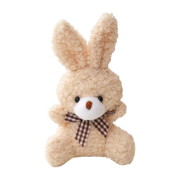 KUFptva Easter Bunny Ornament Lovely Mini Rabbit Doll Plush KeyChain Backpack Decors Handbag Accessory Kids Goodie Bag Filler