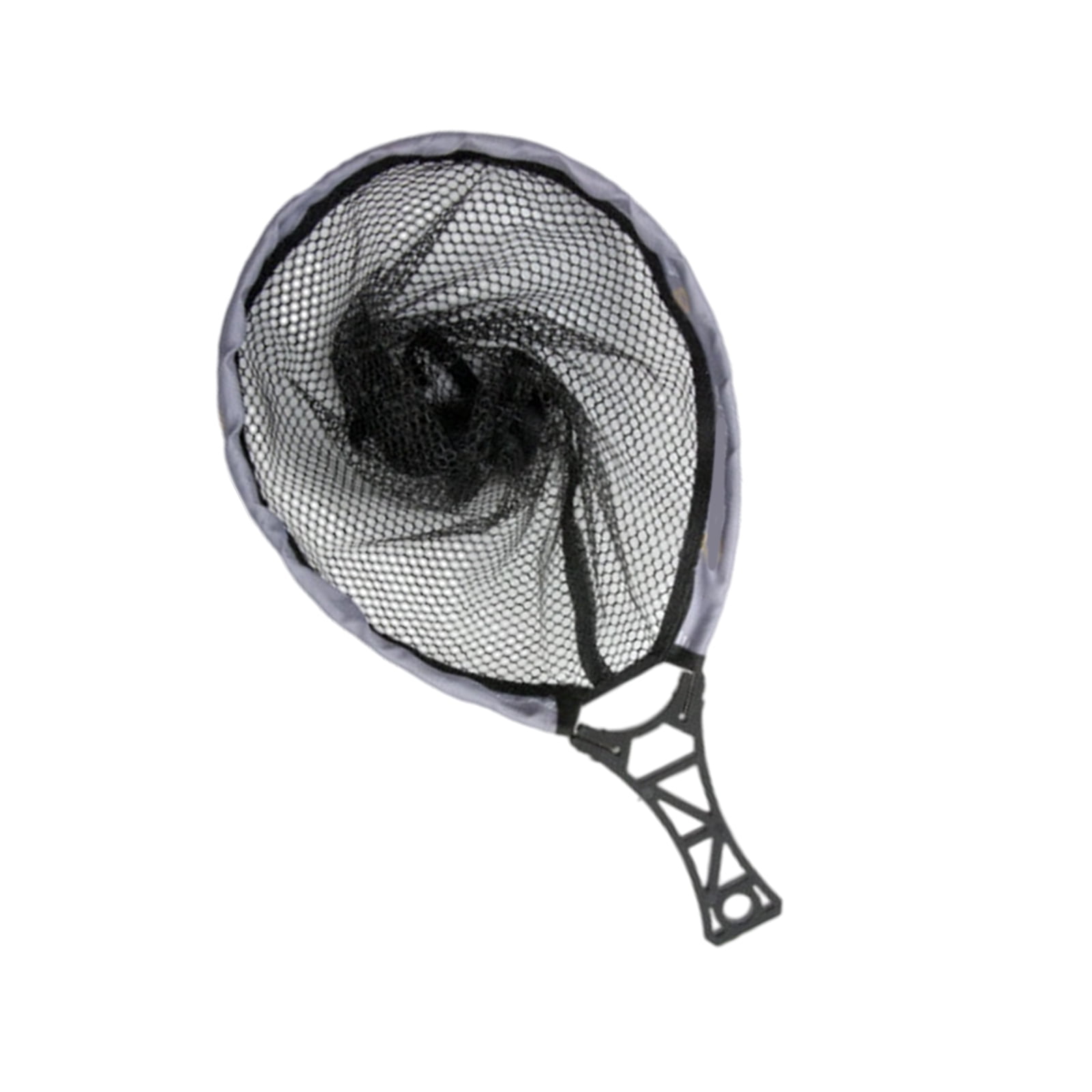 KUFptva Fishing Net with Comfortable Grip Handle Fishing Landing Net Portable for Adult Unisex Small Landing Net Fishing Tool