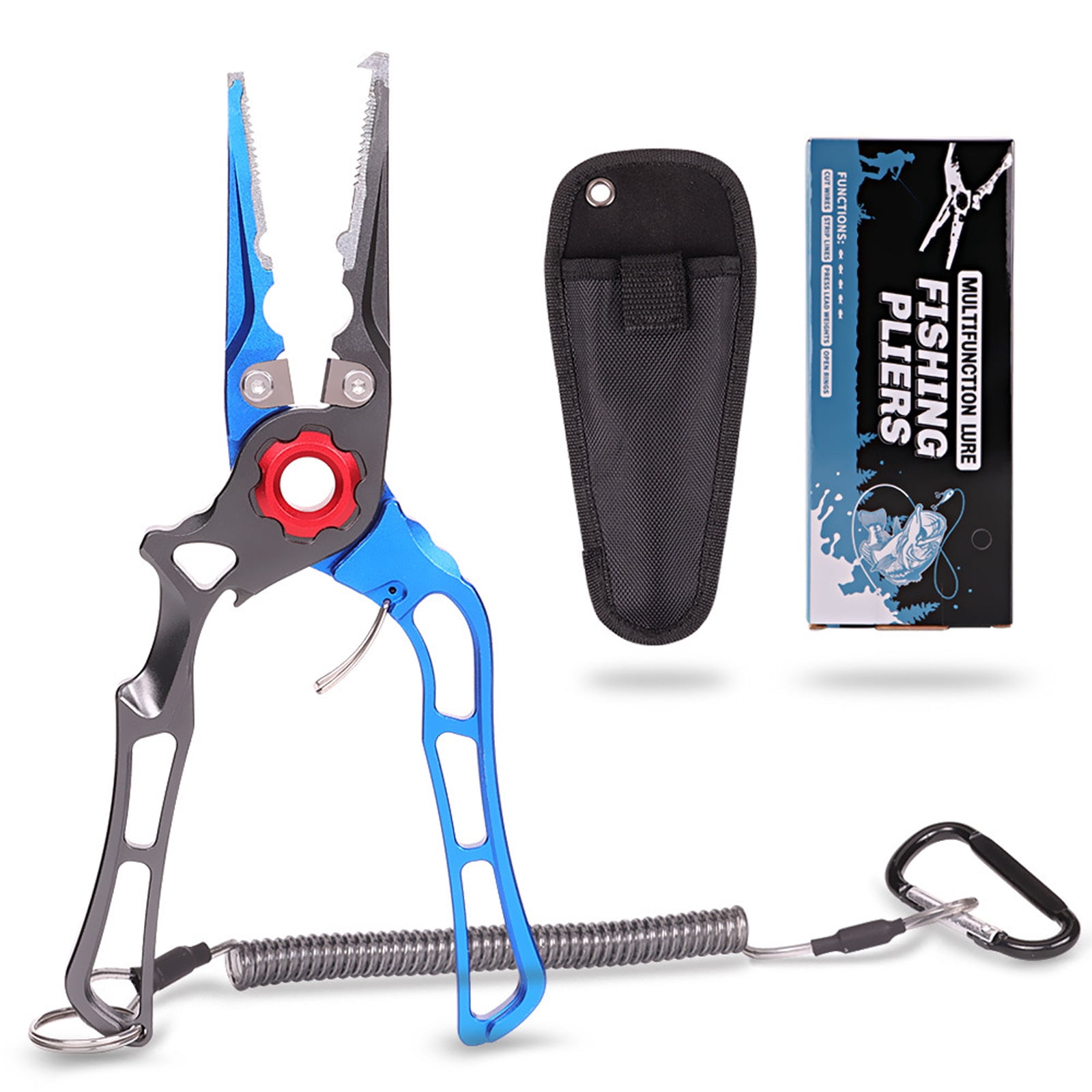 KUFptva Fishing Pliers Fishes Lip Grippers Fishing Plier Tool Fishing Hook Remover with Ergonomic Handle Multifunctional Pliers