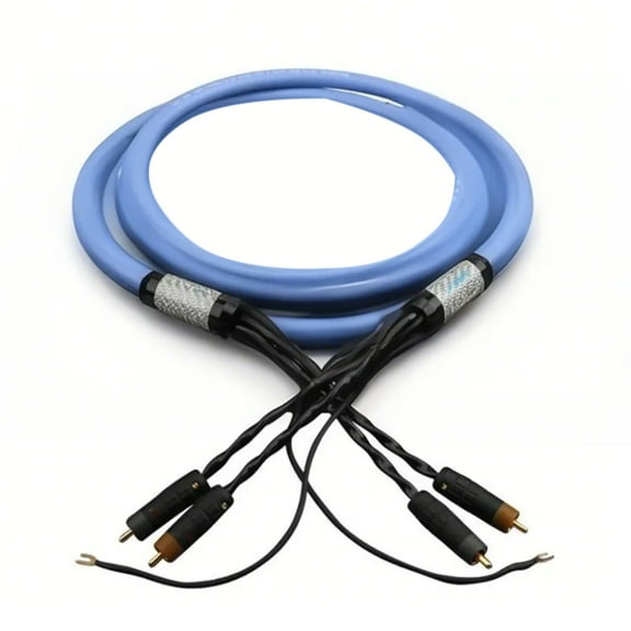 KUFptva Ground Plugs Sound Phono Tonearm Cable with Ground Wire for Vinyls Record Player Signal Cable Extension Cable Accessories