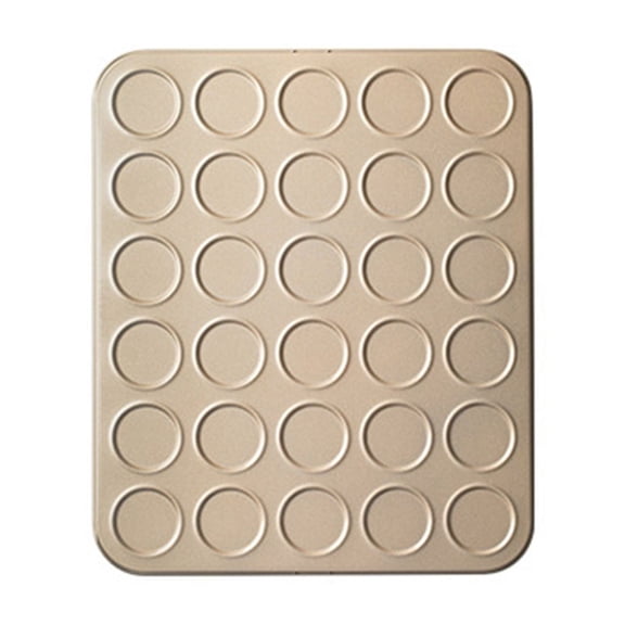 KUFptva High Performances Macaron Baking Sheet Efficient 30 Cavity Macaron Baking Sheet Carbon Steel Tray for Sweet Creation