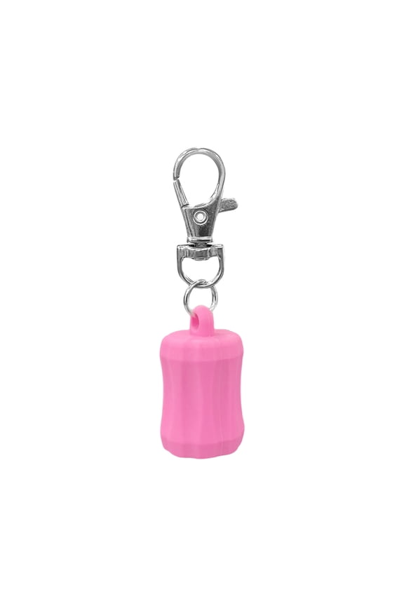 Lip Balm Keychain Caps Fashionable Key Holder Functional Key Jewelry Silicone Texture for Women and Girls