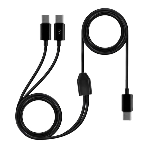 KUFptva Male to Male Adapter Cord Wire USB Type C Splitter Cable for Multi Device 2 in 1/3 in 1 Charging and Data Transfer Line