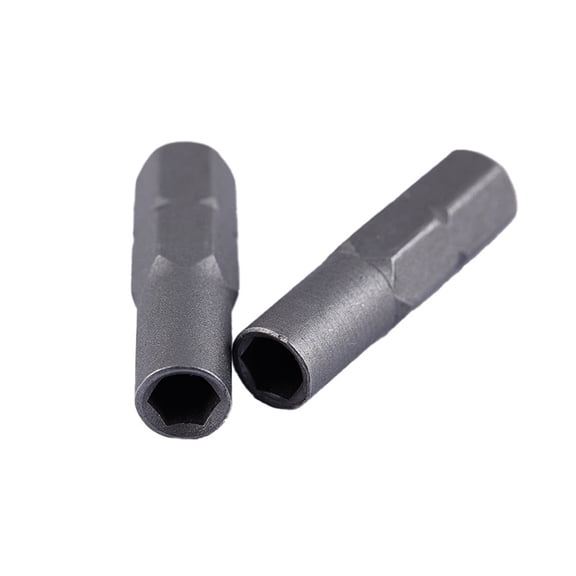 KUFptva Pack of 2 Hexagonal Converters 6.35mm 1/4Inch to 4mm Bit Adapter Electric Screwdriver Bit Adapter for Multipurpose Use