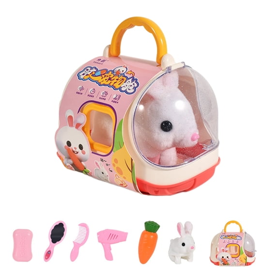 KUFptva Plush Interaction Toy for Learn to Crawl Electronic Dog Simulation Pet Raising Toy Barking & Walking Toy Kids