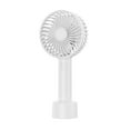 thumbnail image 1 of KUFptva Portable Handheld Fan 1200mAh USB Rechargeable Desk Fan with 3 Speed Setting for Home Office Travel Use White, 1 of 7