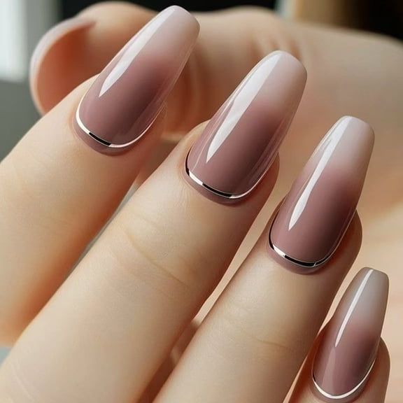 KUFptva Press on Nails Fake Nails Stick Glues on Nails False Nails Acrylic Nails Artificial False Nails for Nails Art Designs