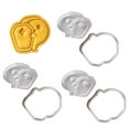 thumbnail image 1 of KUFptva Set of 3 Fun Specters Shape Cutter Set Themed Biscuits Crafting Molds for Eerie Treats and Parties, 1 of 7