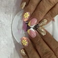 thumbnail image 1 of KUFptva Square Press on Nails Flower Fake Nails Stick on Nails in 12 Sizes 24 Pcs French Nails Tips for DIYS Nails Art Decors, 1 of 7