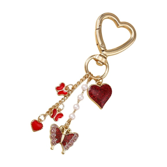 KUFptva Trendy Flower Letter Keyring for Women Girls and Men Lovely Bag Charm With Vibranting Color and Portable Designs