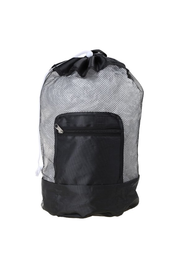 for Extra Large Mesh Beach Backpack Durable Adjustable Shoulder Strap Cylindrical Black Red Blue Big Capacity Toy Organ