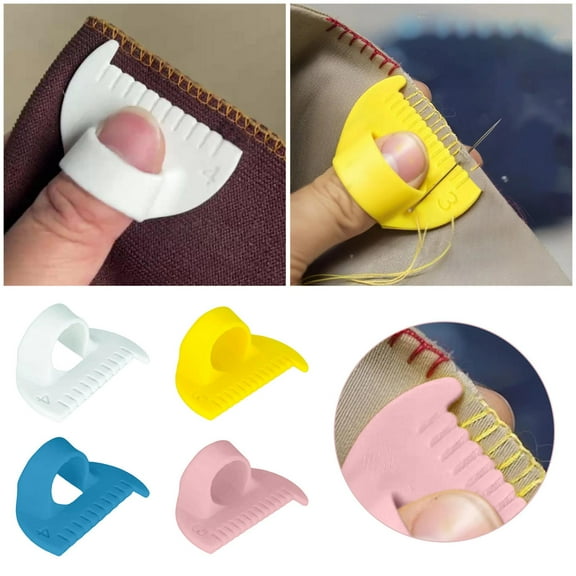 KUHBRCA 4Pcs Seam Guide for Hand Sewing, Overlock Ruler with Scale, Multifunctional Quilting Tools, Sewing Accessory