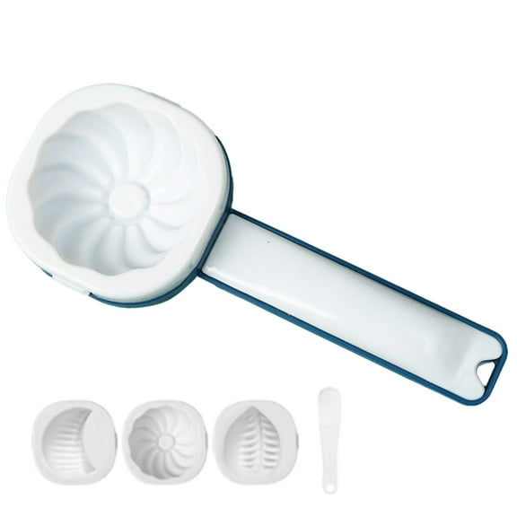 KUHBRCA DIY Steamed Bun Mold, Bao Buns Mold Press, Reusable Baozi Maker Machine, Multifunctional Baozi Maker Blue