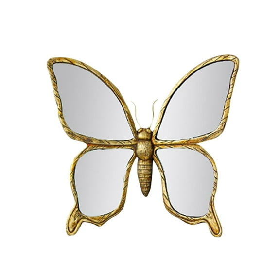Decorative Bug Insects Animals Mirrors Resin Butterfly Glass Wall Decor, for Victorian and European Themed Homes, B