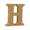 thumbnail image 1 of KUHBRCA Designable Wood Letters Unfinished Wood Letters for Wall Decor Decorative Standing Letters Slices Sign Board Decoration for Craft Home Party Projects H, 1 of 3
