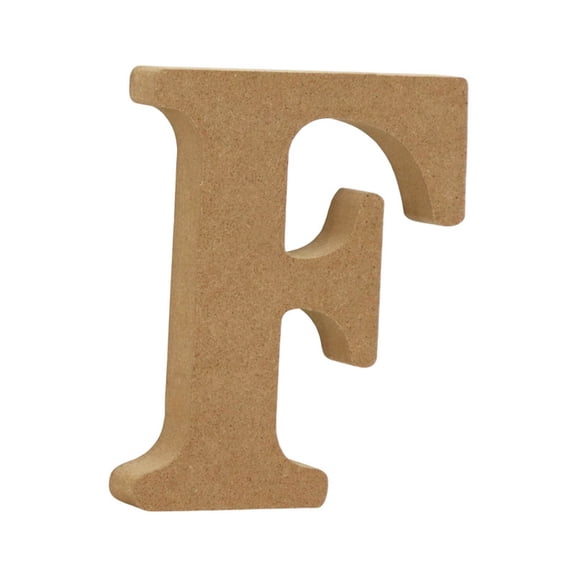 KUHBRCA Designable Wood Letters Unfinished Wood Letters for Wall Decor Decorative Standing Letters Slices Sign Board Decoration for Craft Home Party Projects F