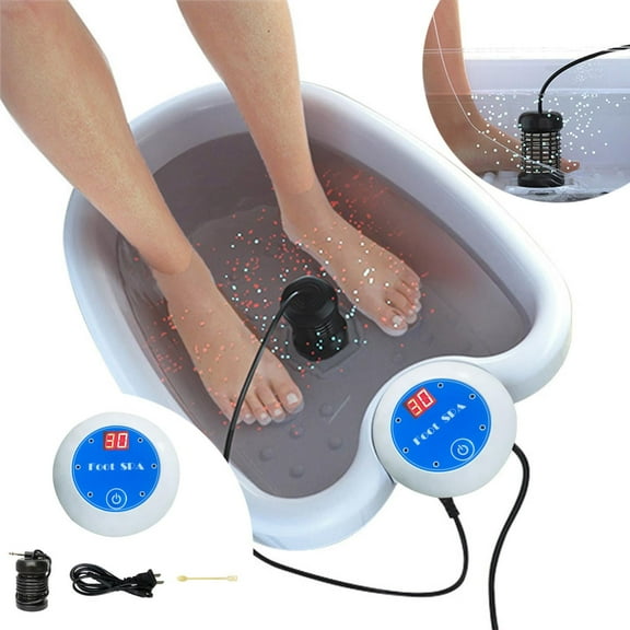 KUHBRCA Ion Foot Bath, Ionic Foot Spa, Ion Foot Bath Detoxification, Detox Foot Bath Complete Set, Electrolysis Ion Foot Bath, Portable, Detox Health Care (without Basin), A