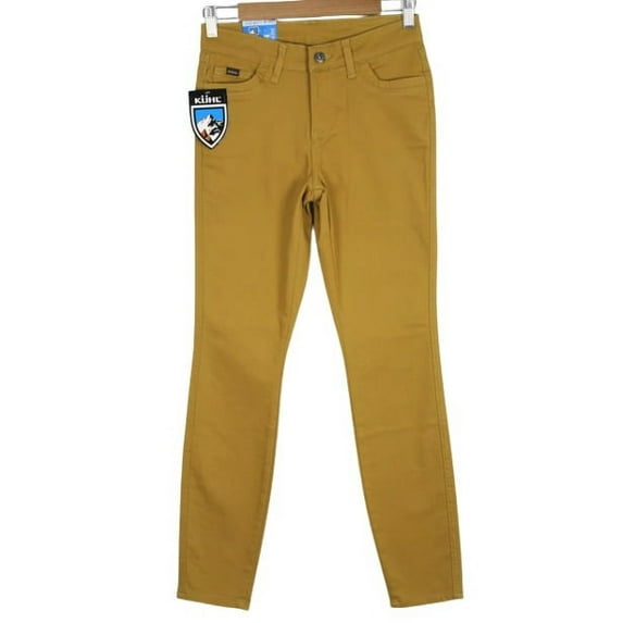 KUHL Women's Kontour Skinny Pants Stretch Wicking Harvest Brown Sz 10