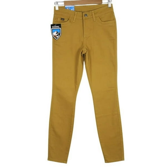 KUHL Women's Kontour Skinny Pants Stretch Wicking Harvest Brown Sz 12