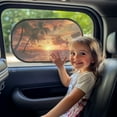 thumbnail image 1 of KUIFORTI 2 Pcs Car Window Shade for Baby Window Shades for Car Truck Sedan Van, Beach Palm Tree Cling Automotive Interior Sun Protection from UV and Sun Glare, 1 of 8