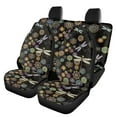 thumbnail image 1 of KUIFORTI 4Pcs Dragonfly Auto Seat Cover Flower Car Front Seat and Split Bench Cover Pads Protector Washable Interior Accessories, 1 of 7