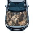 thumbnail image 1 of KUIFORTI American Car Hood Cover Flag Bear Car Hood Covers Camo Car Decor Hood's Flags Patriotic Accessories Thicken Breathable Car Cover for All Season - Fit Most Cars, Sedan and SUV, 1 of 6