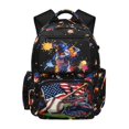 thumbnail image 1 of KUIFORTI American Flag Baseball School Bag for Kids for Teens Elementary Middle School Boys Backpack Polyester Waterproof Bookbag with Multiple Storage Pockets, 1 of 7