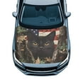 thumbnail image 1 of KUIFORTI American Flag Car Hood Cover for Truck, Black Cat Hood Covers for Cars, SUVs, Camo Car Accessories for Women Fashion Auto Decorations, Easy to Clean, 1 of 6