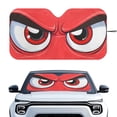 thumbnail image 1 of KUIFORTI Angry Eyes Windshield Sun Shade Foldable Car Front Window Covers for Car Accessories Sun Heat UV Rays Visor Protector Protection for Universal Cars SUV Truck, 1 of 5