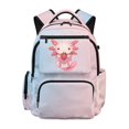 thumbnail image 1 of KUIFORTI Axolotl Strawberry Kids Backpack with Multi Pockets Lightweight School Bookbag Comfortable Backpack for Girls Elementary Middle School Back to School Gifts, 1 of 7