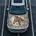 thumbnail image 1 of KUIFORTI Aztec Car Hood Cover Wrap All Season Protection Horse Hood Covers for Cars, Stylish Automotive Decorations Boho Car Accessories for Women Men, Easy to Clean and Install, 1 of 6