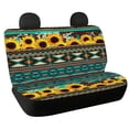 thumbnail image 1 of KUIFORTI Aztec Universal Rear Split Bench Seat Cover for Cars Truck SUV, Machine Washable Sunflower Back Seat Backrest Saddle Blanket Protector Set of 2 Pack, 1 of 4