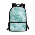 thumbnail image 1 of KUIFORTI Backpack Kids School Bags Casual Lightweight Daypack with Adjustable Straps Zippered Rucksack Elementary School Students Book Organizer, Tropical Palm Leaves, 1 of 6