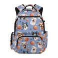 thumbnail image 1 of KUIFORTI Basketball Dog Print Boys Backpack Kids School Bag Durable Polyester with Adjustable Straps Multiple Organizer Pockets Back to School Supplies, 1 of 7