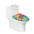 thumbnail image 1 of KUIFORTI Bathroom Toilet Lid Covers Tie Dye Print Toilet Seat Covers Washable Toilet Covers Accessories Fits Most Lids for Home Decor, 1 of 6
