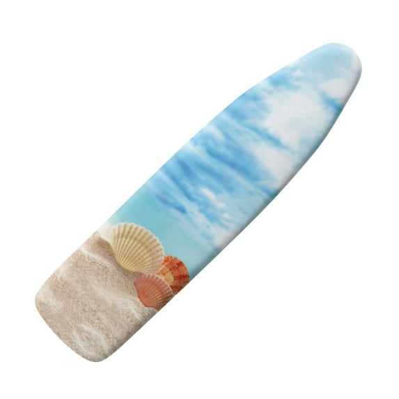 KUIFORTI Beach Seashell Ironing Board Cover Scorch Stain Resistant Cover Heavy Duty Iron Board Cover Standard Boards with Elastic Edge