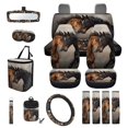 thumbnail image 1 of KUIFORTI Black Horse Car Seat Cover Set Non Slip Set 15 Pcs Full Set Car Accessories All-Season Protection Wear-Resistant Comfortable Universal Fit Cars SUV Trucks, 1 of 7