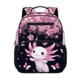 thumbnail image 1 of KUIFORTI Blossoms Axolotll Toddler Backpack Girls Kids School Bag with Adjustable Straps Multiple Organizer Pockets 13.5 Inch for Preschool Kindergarten Back to School Gifts, 1 of 7