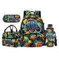 thumbnail image 1 of KUIFORTI Blue Tractor Backpack with Lunchbox Breathable Set 4 piece with Pencil Case Elementary Students School Bag for Students Elementary School Daily Use, 1 of 7