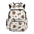 thumbnail image 1 of KUIFORTI Bow Cow Kids Backpack 17 Inch Lightweight Girls School Bag with Adjustable Straps Front Pockets for Teens Elementary Middle Back to School Supplies, 1 of 7